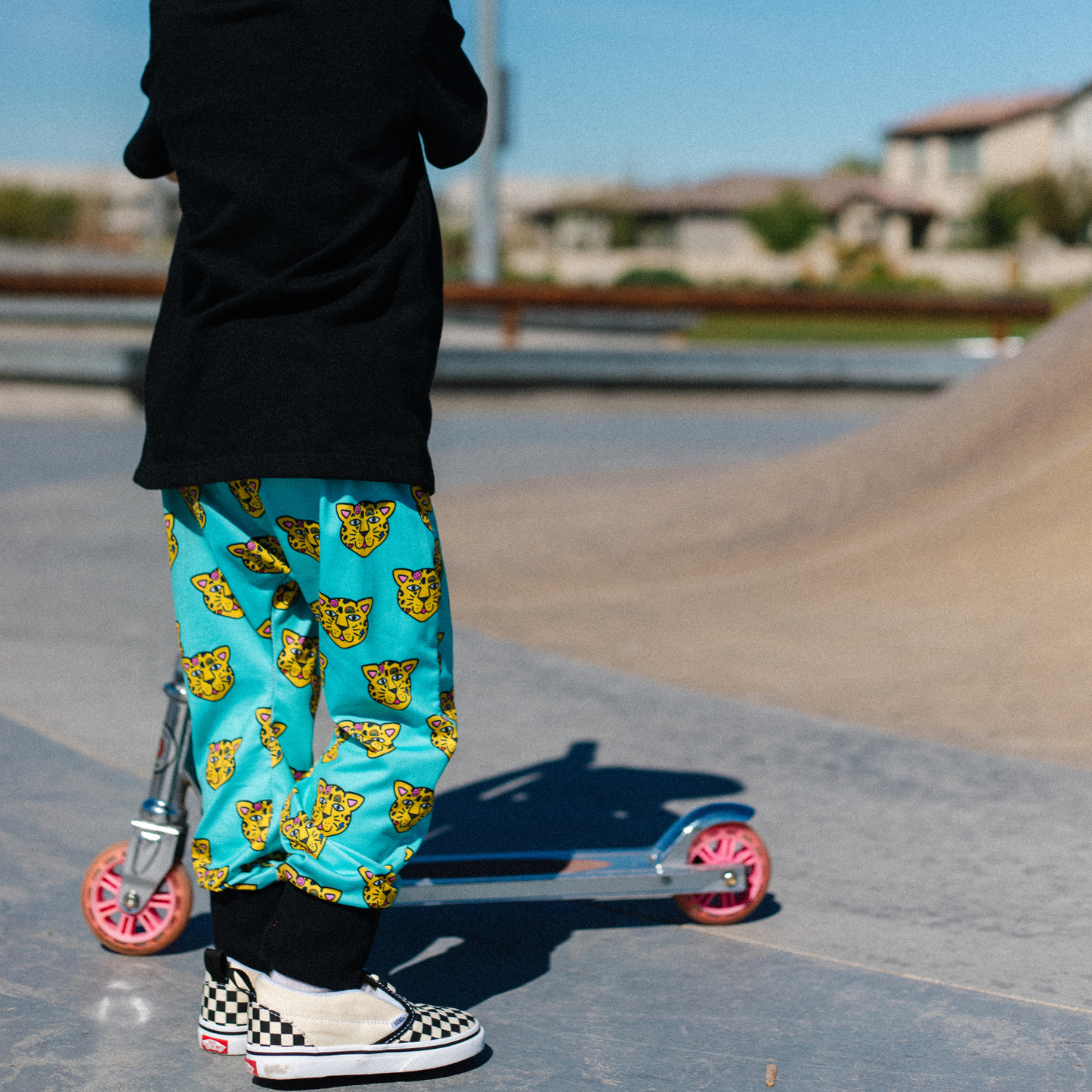 Tattoo Cat Print Barrel pants– streetwear