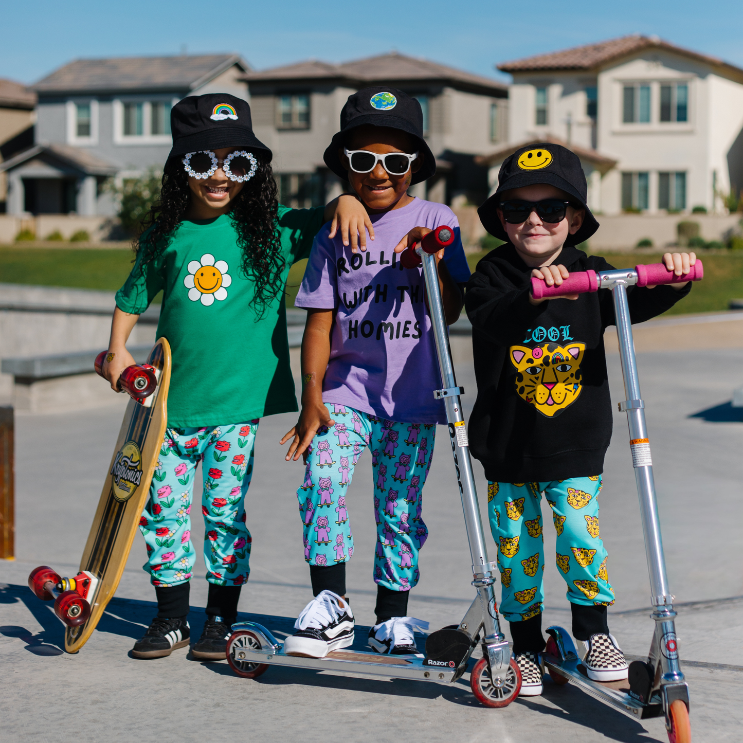 Funky Kids Bucket Hat – Trendy Streetwear for Toddlers