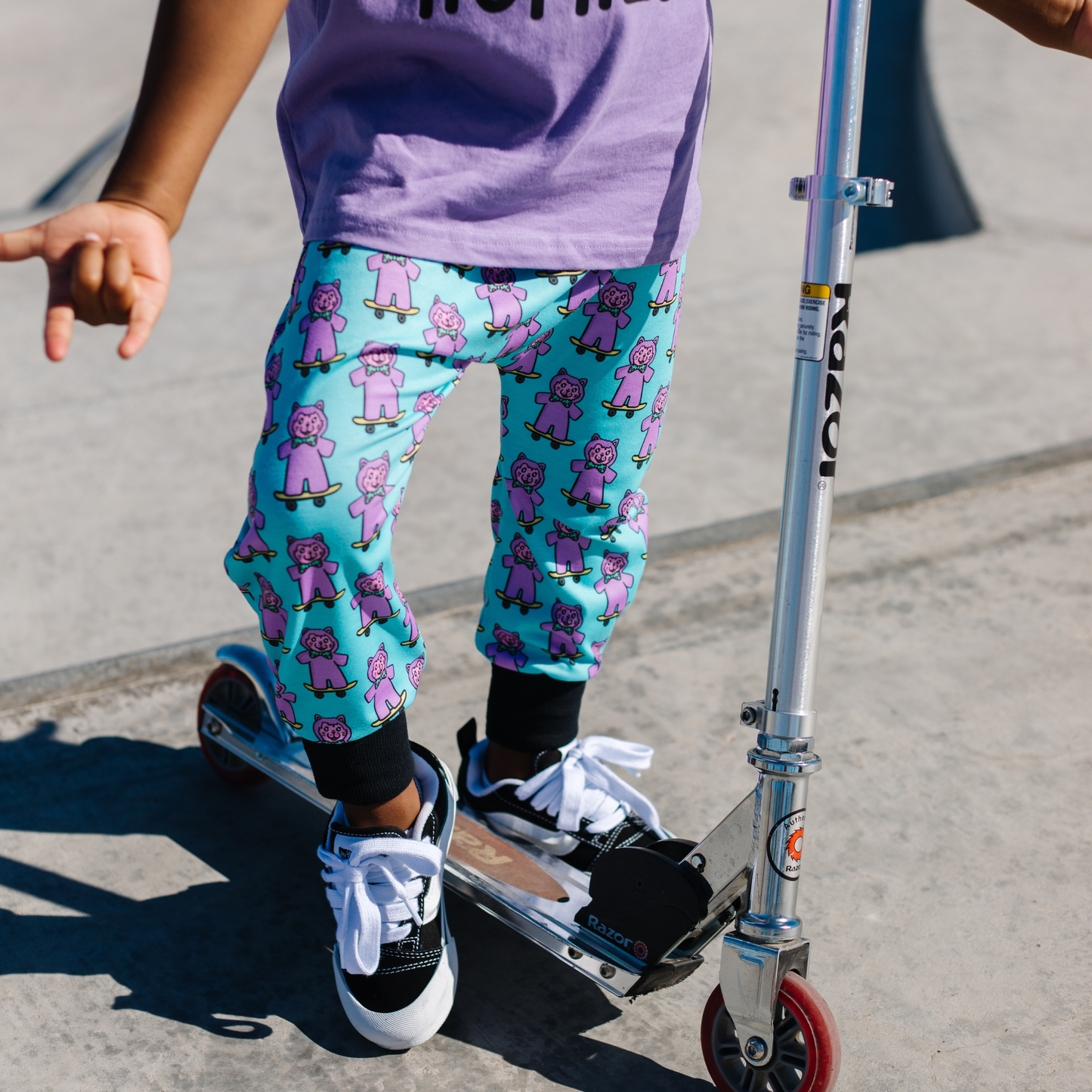 Cat Skateboarding Kids Barrel pants - streetwear