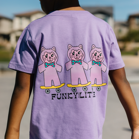 Cats “Rolling with the Homies” Kids Graphic Tee - streetwear